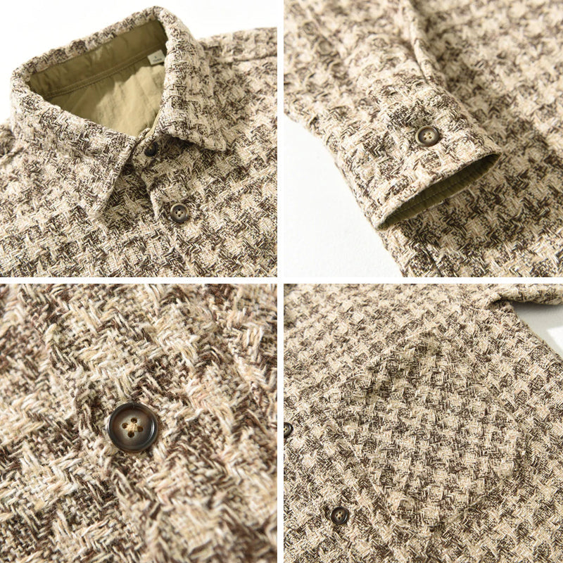 Luca | Woven Check Long Sleeve Button-Up Shirt