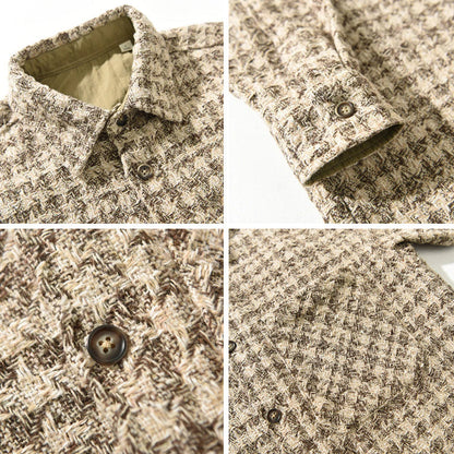 Luca | Woven Check Long Sleeve Button-Up Shirt