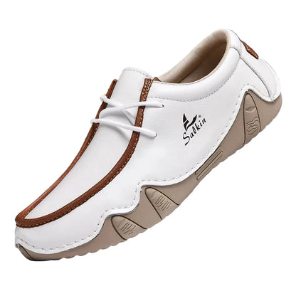 Luca | Luxe Moc-Toe Lace-Up Sneakers