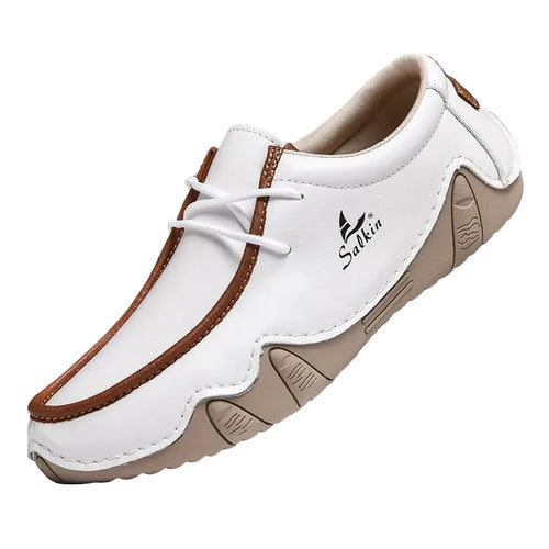 Luca | Luxe Moc-Toe Lace-Up Sneakers