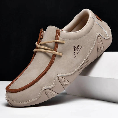 Luca | Luxe Moc-Toe Lace-Up Sneakers