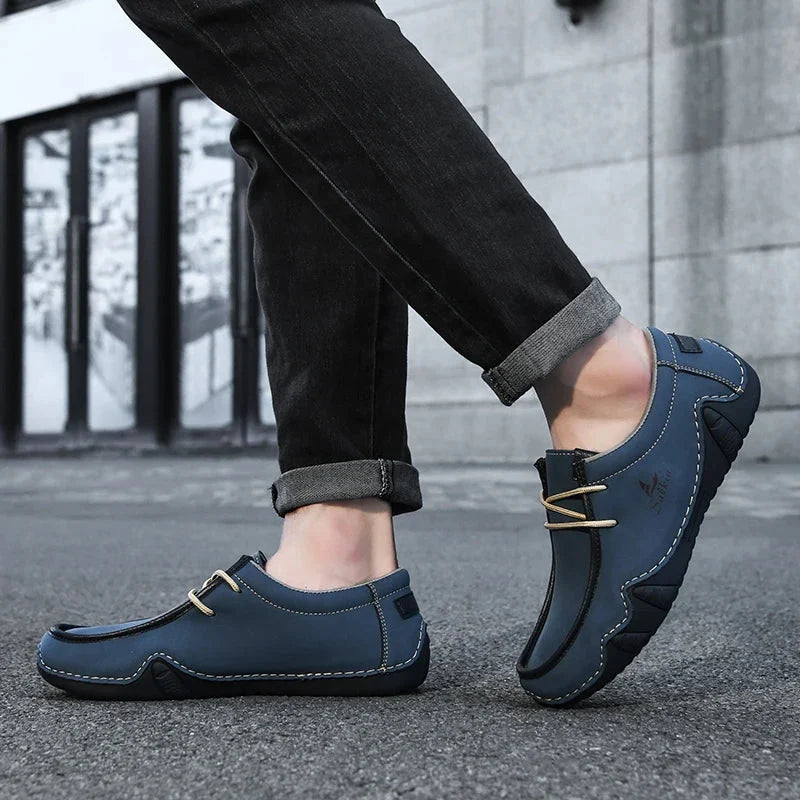 Luca | Luxe Moc-Toe Lace-Up Sneakers