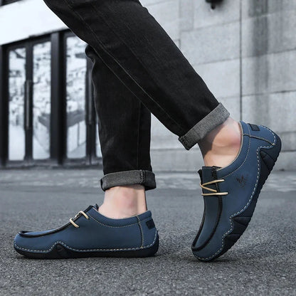 Luca | Luxe Moc-Toe Lace-Up Sneakers
