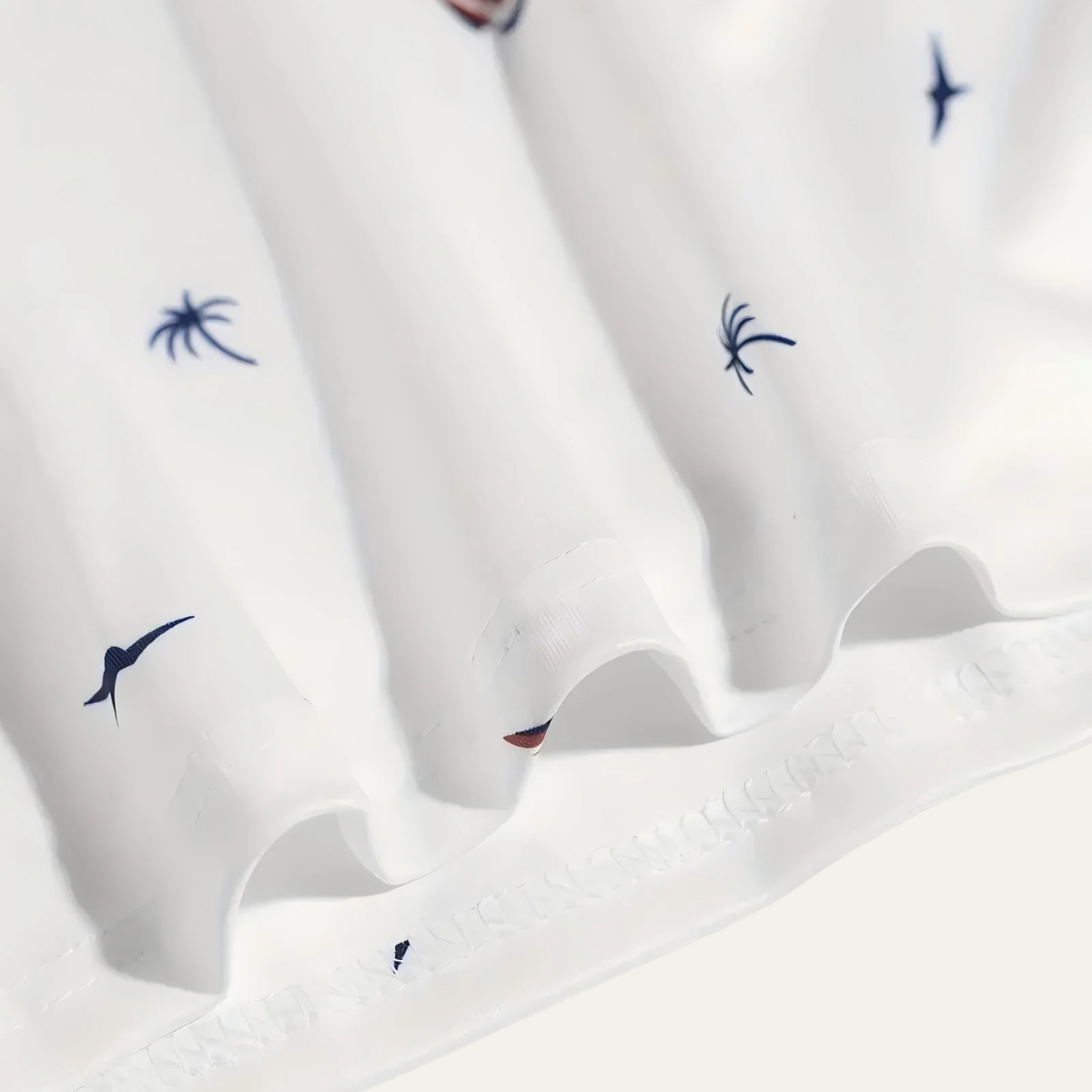 Luca | Nautical Print Polo Shirt with Contrast Trim