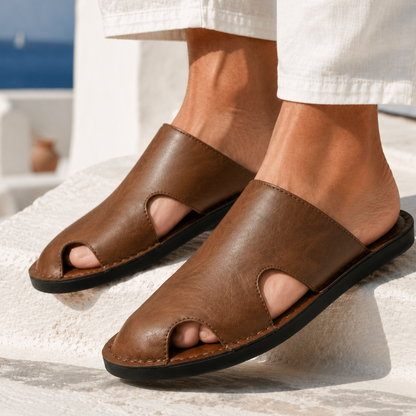 Luca | Open-Side Cut Slide Sandals