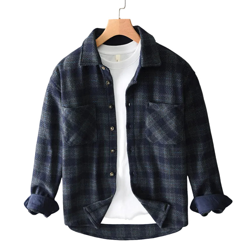 Luca | Tailored Plaid Button-Up Shirt