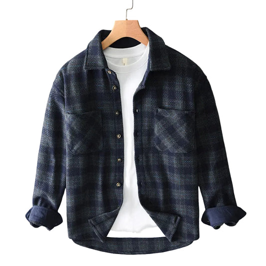 Luca | Tailored Plaid Button-Up Shirt