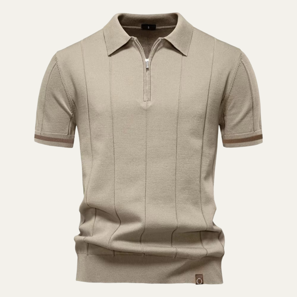 Luca | Luxe Quarter-Zip Knit Polo Shirt