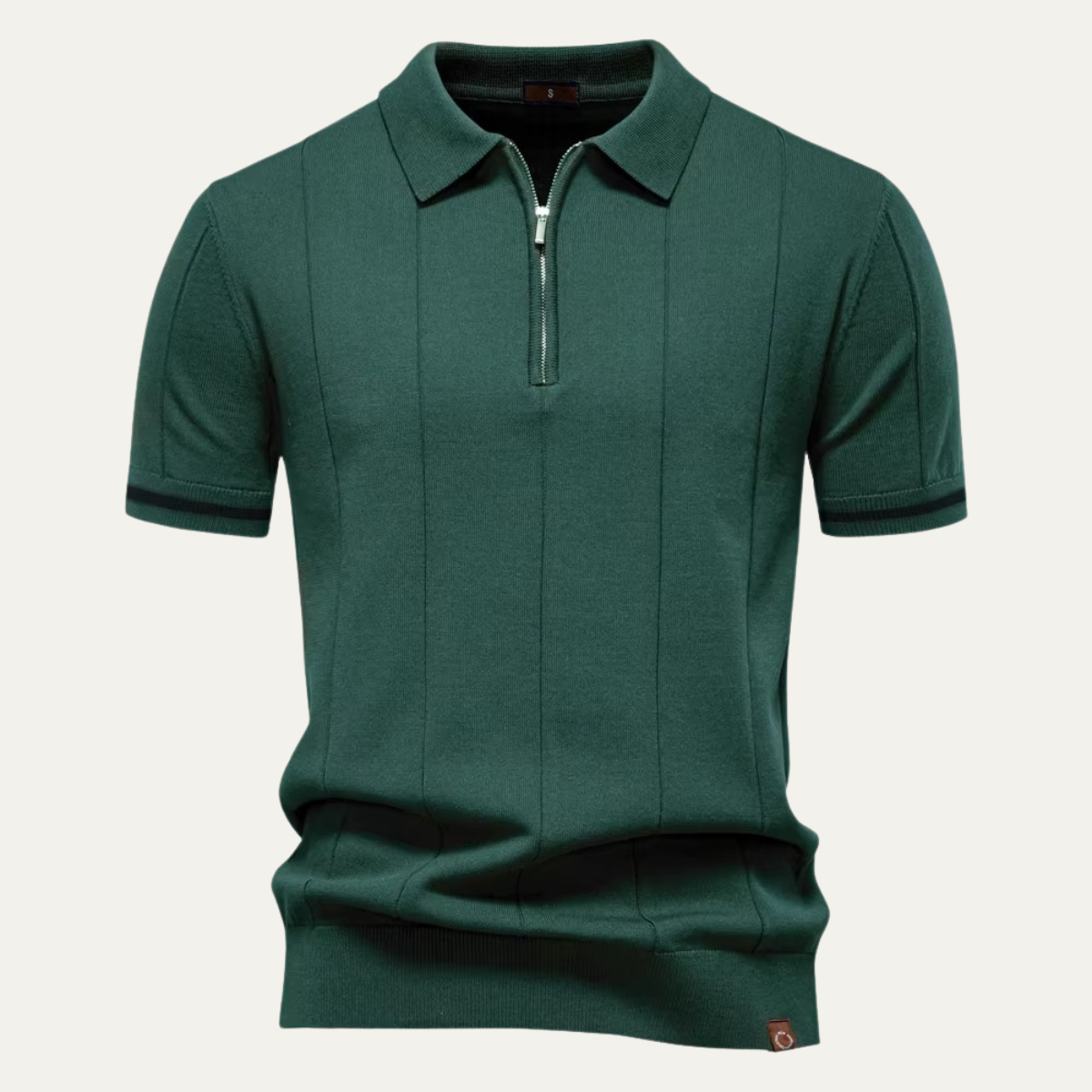 Luca | Luxe Quarter-Zip Knit Polo Shirt