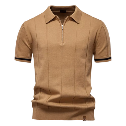Dante | Luxe Quarter-Zip Knit Polo Shirt