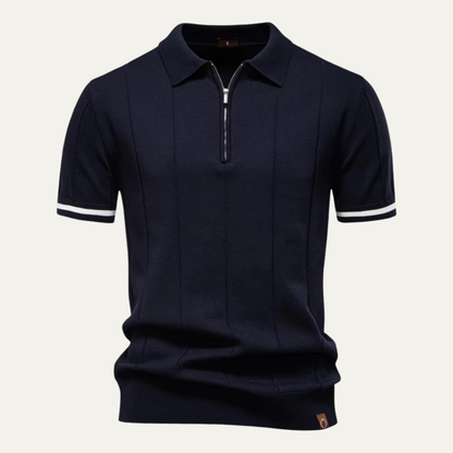 Dante | Luxe Quarter-Zip Knit Polo Shirt
