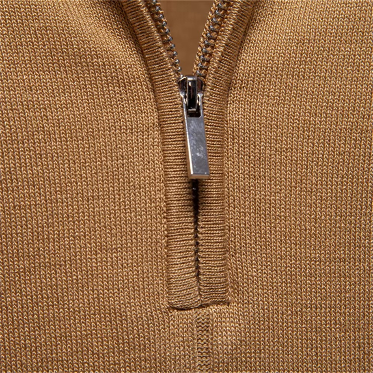 Dante | Luxe Quarter-Zip Knit Polo Shirt