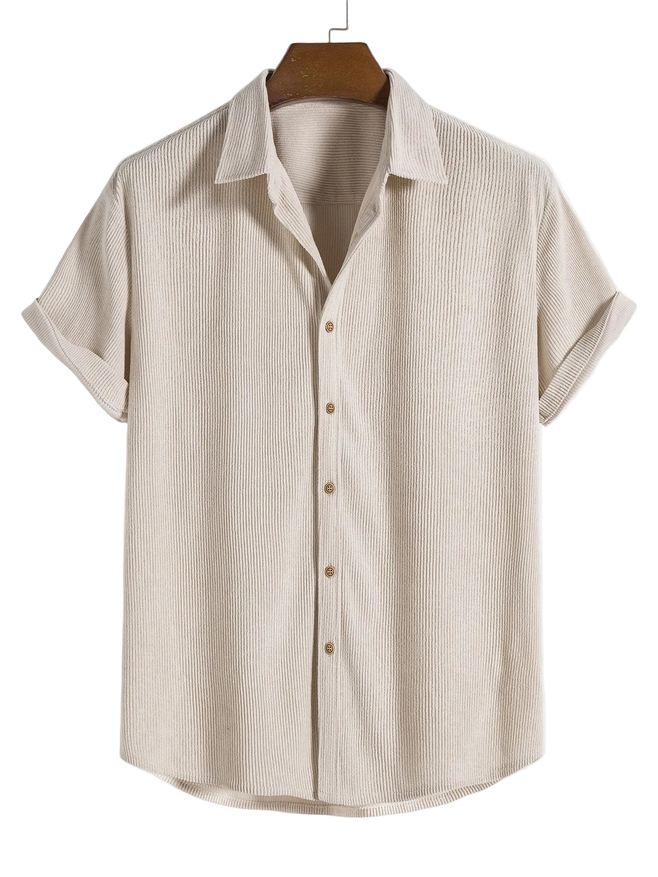 Luca | Textured Pattern Short Sleeve Button-Up Shirt