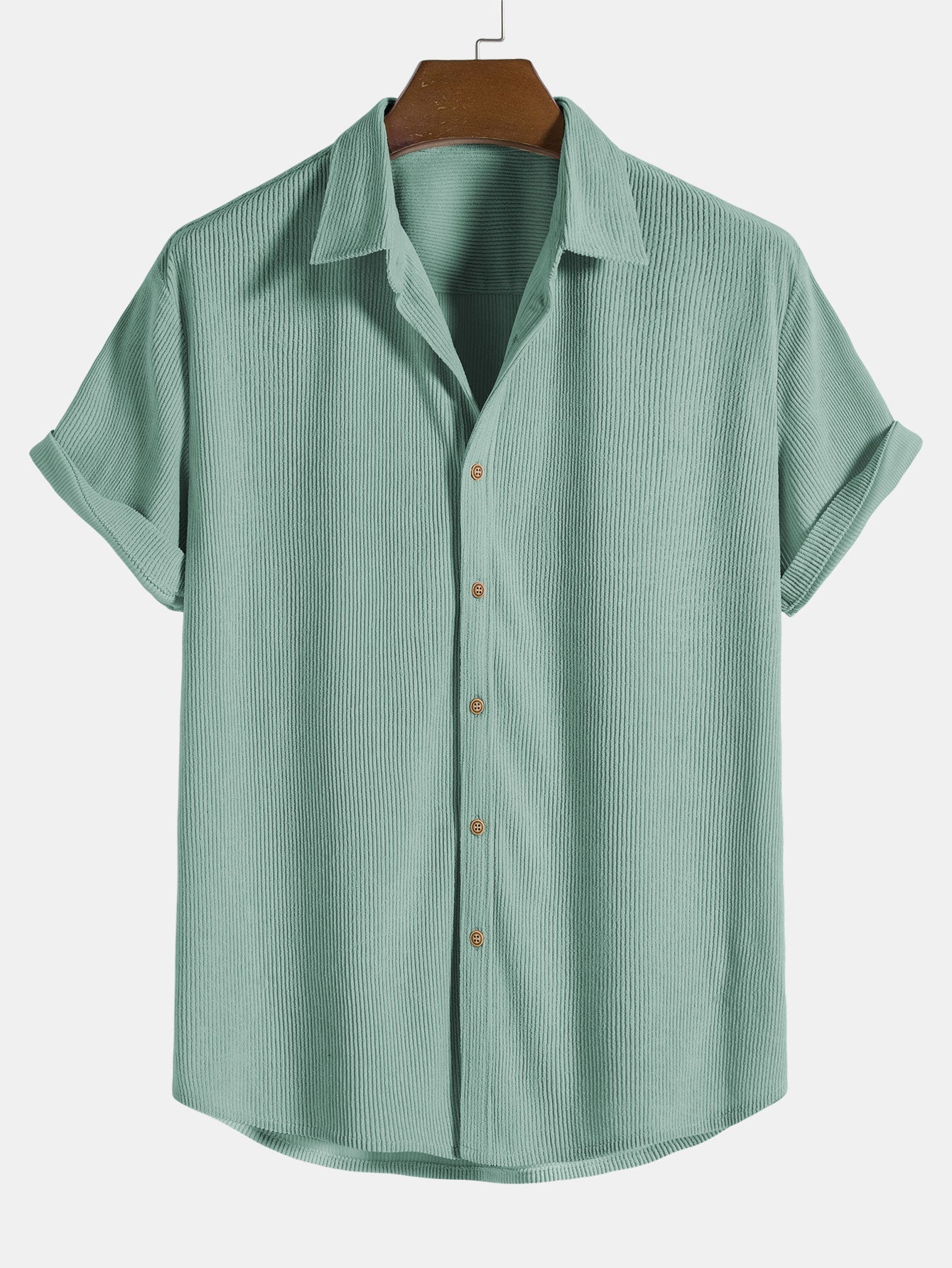 Luca | Textured Pattern Short Sleeve Button-Up Shirt