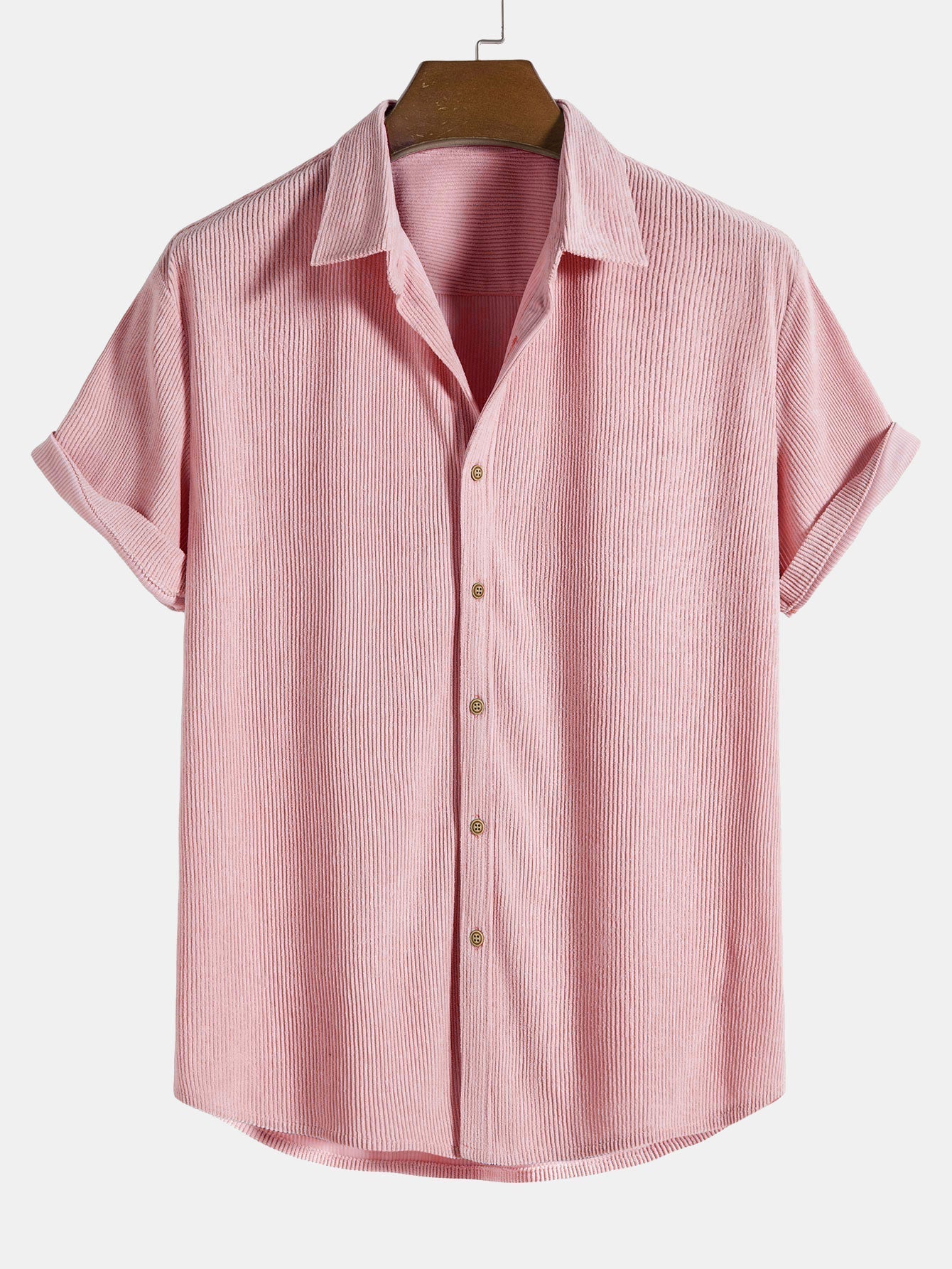 Luca | Textured Pattern Short Sleeve Button-Up Shirt