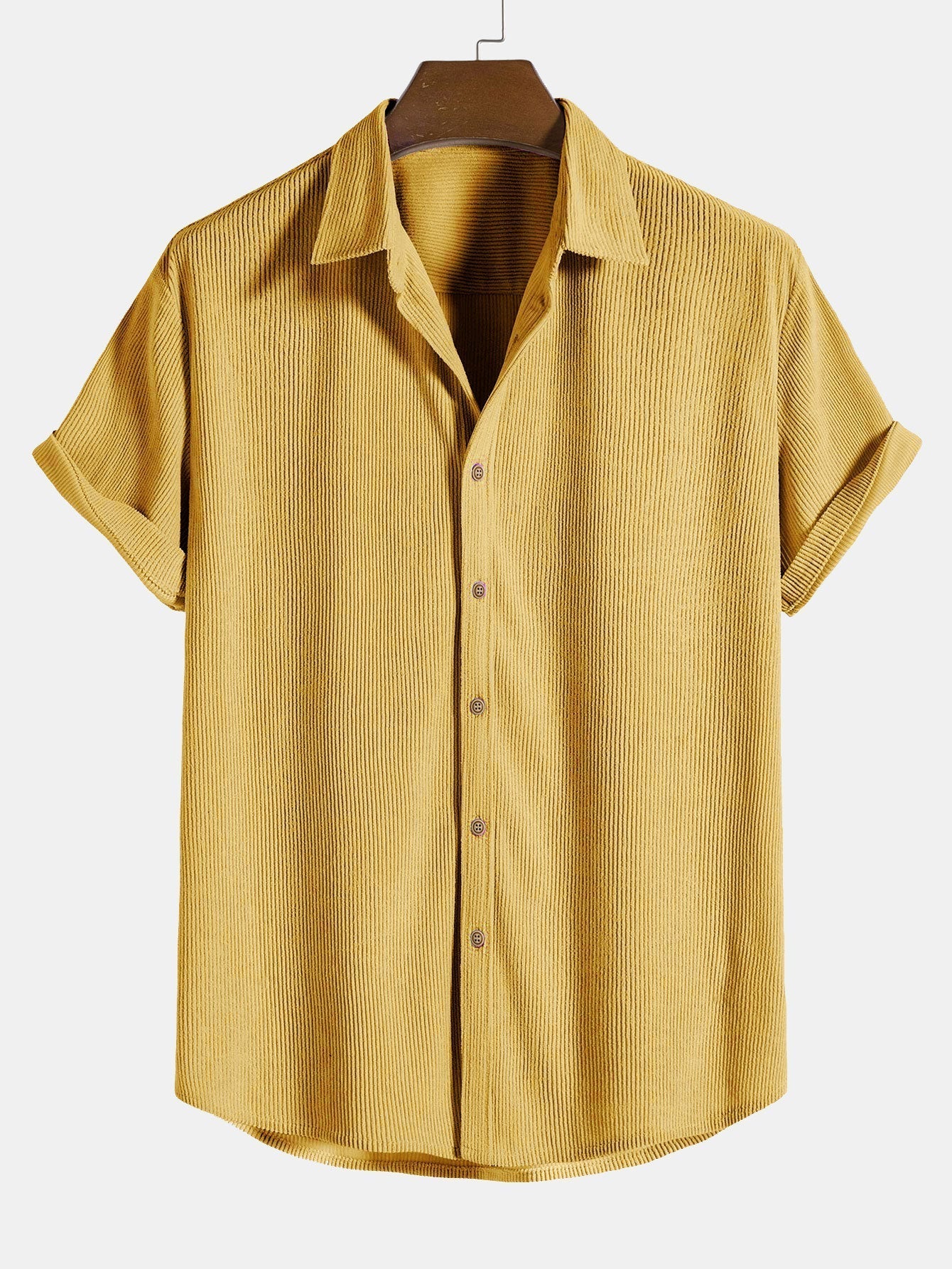 Luca | Textured Pattern Short Sleeve Button-Up Shirt
