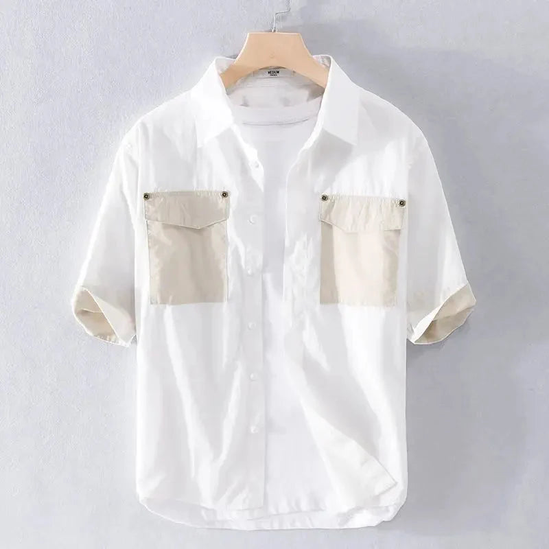 Luca | Tailored Short Sleeve Button-Up Shirt