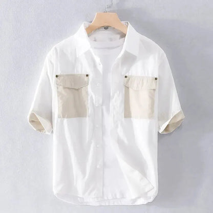 Luca | Tailored Short Sleeve Button-Up Shirt