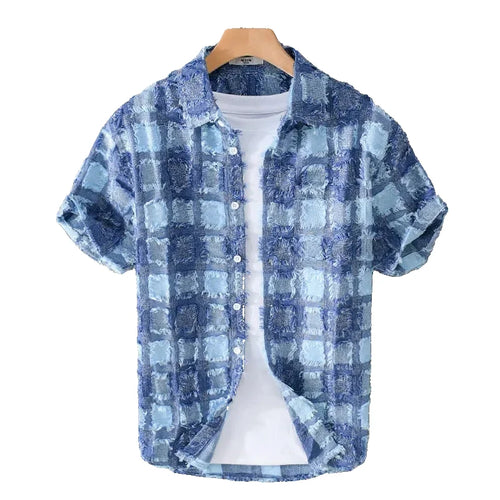 Luca | Tailored Short Sleeve Plaid Shirt