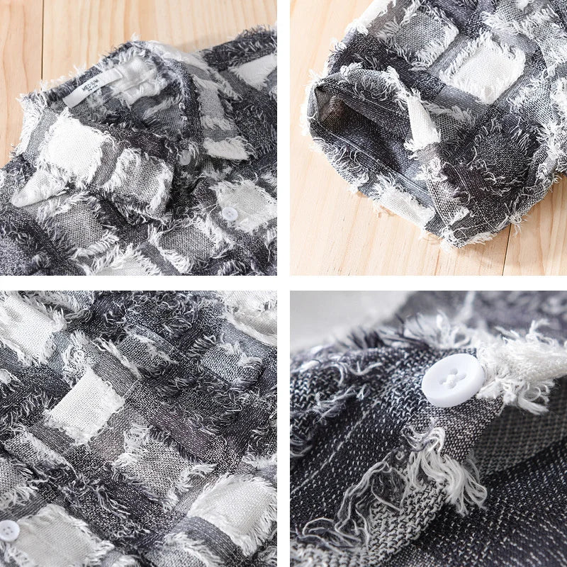Luca | Tailored Short Sleeve Plaid Shirt
