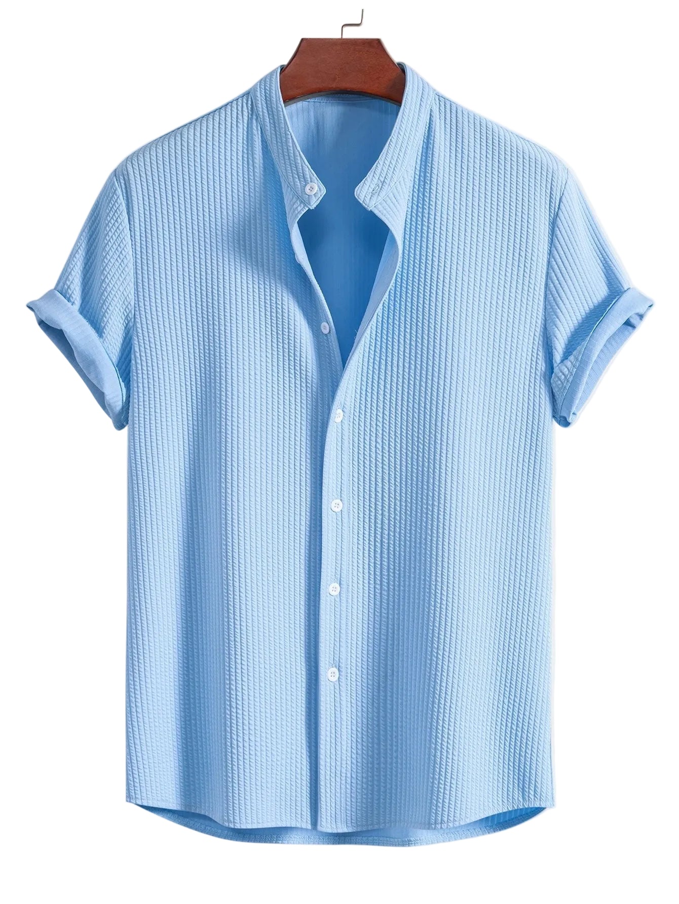 Jasper | Textured Ribbed Short Sleeve Shirt