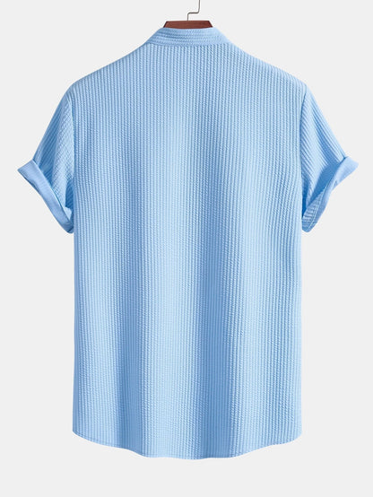 Jasper | Textured Ribbed Short Sleeve Shirt