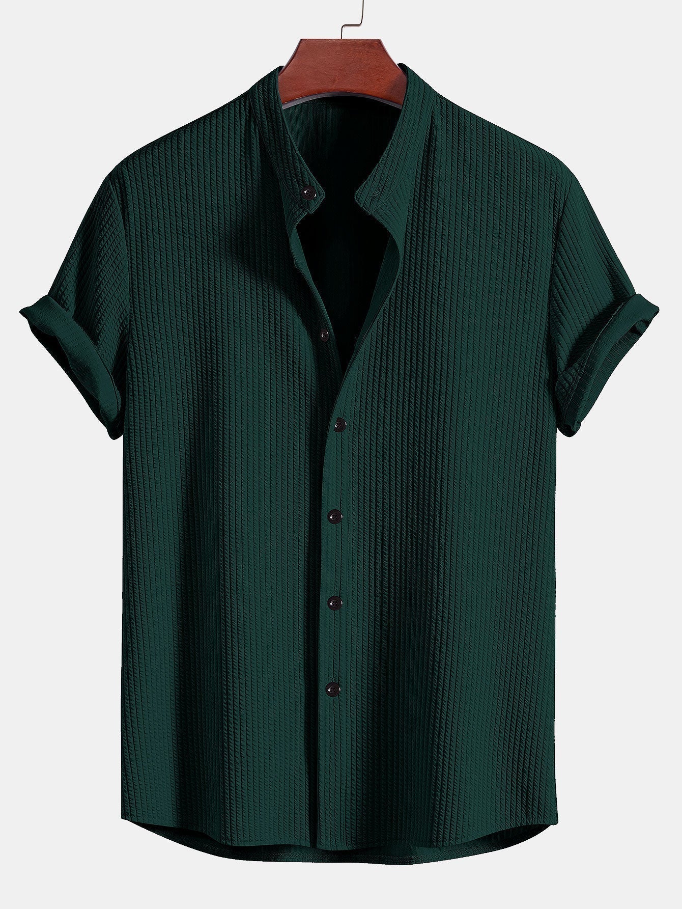 Jasper | Textured Ribbed Short Sleeve Shirt