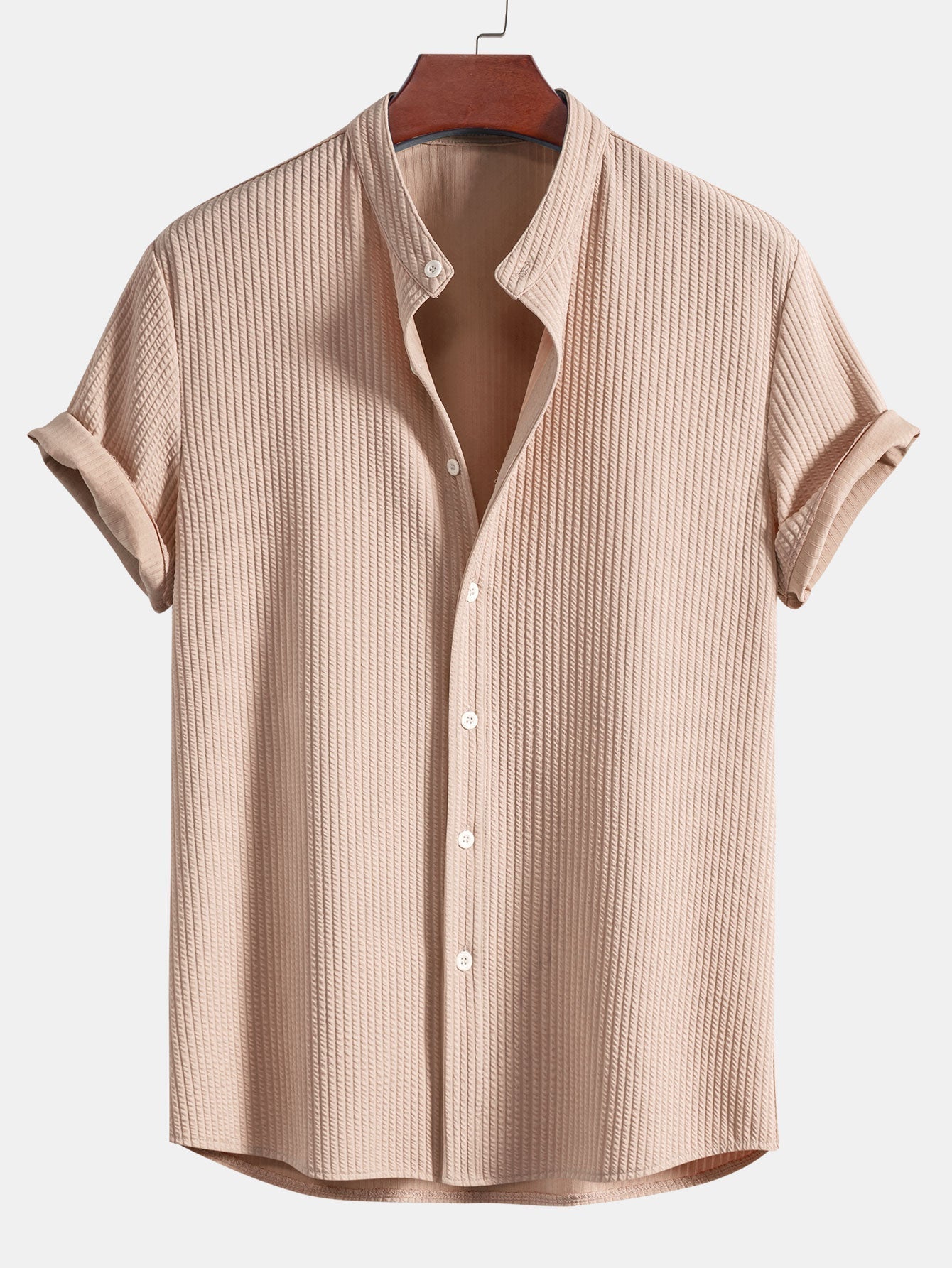 Jasper | Textured Ribbed Short Sleeve Shirt