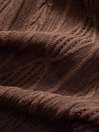 Luca | Textured Short Sleeve Camp Collar Shirt