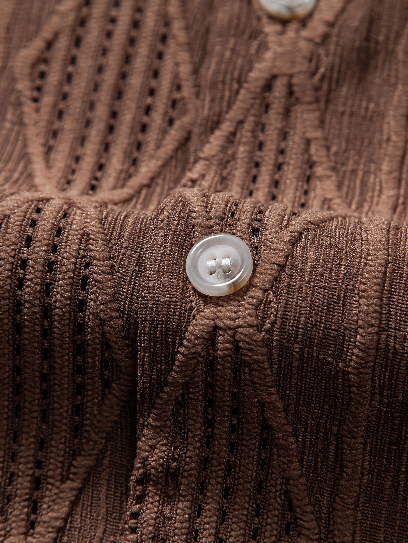 Luca | Textured Short Sleeve Camp Collar Shirt