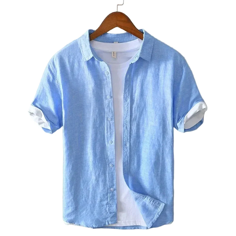 Luca | Tailored Short Sleeve Button-Up Shirt