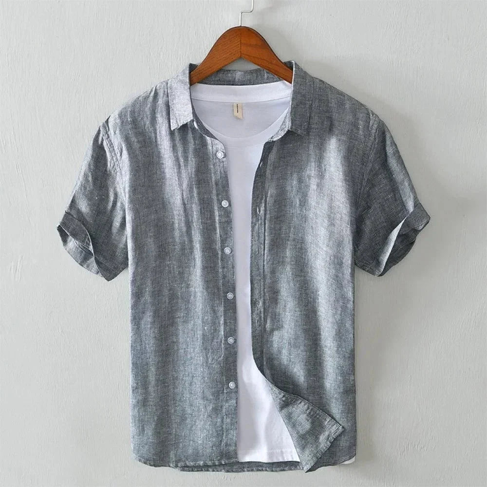 Luca | Tailored Short Sleeve Button-Up Shirt
