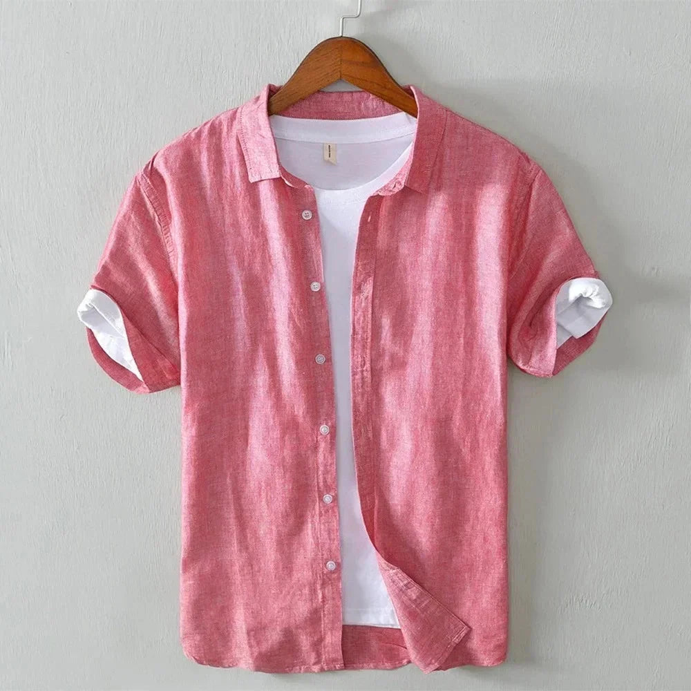 Luca | Tailored Short Sleeve Button-Up Shirt