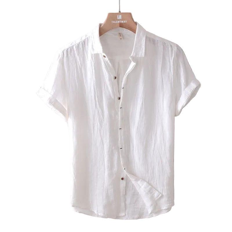 Luca | Tailored Short Sleeve Button-Up Shirt
