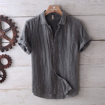 Luca | Tailored Short Sleeve Button-Up Shirt