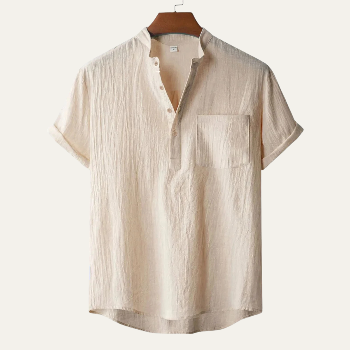 Luca | Modern Short Sleeve Henley with Pocket