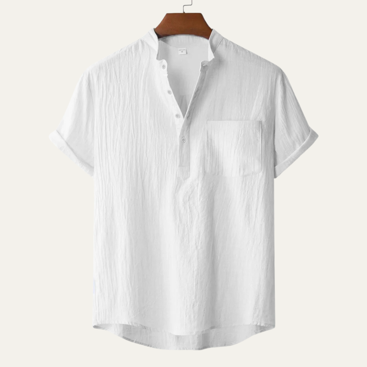 Luca | Modern Short Sleeve Henley with Pocket