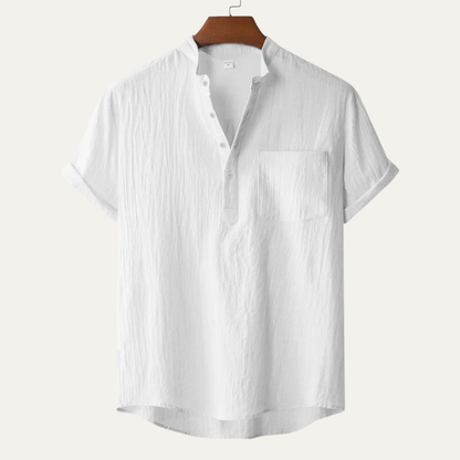 Luca | Modern Short Sleeve Henley with Pocket