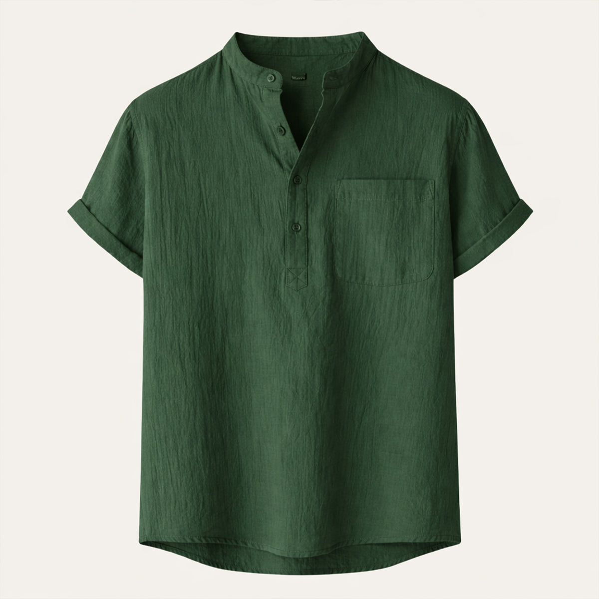 Luca | Modern Short Sleeve Henley with Pocket