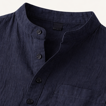 Luca | Modern Short Sleeve Henley with Pocket