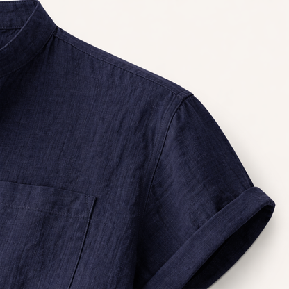 Luca | Modern Short Sleeve Henley with Pocket