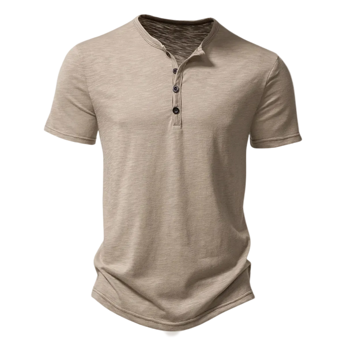 Luca | Luxe Short Sleeve Henley T-Shirt