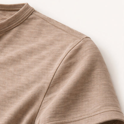 Luca | Luxe Short Sleeve Henley T-Shirt