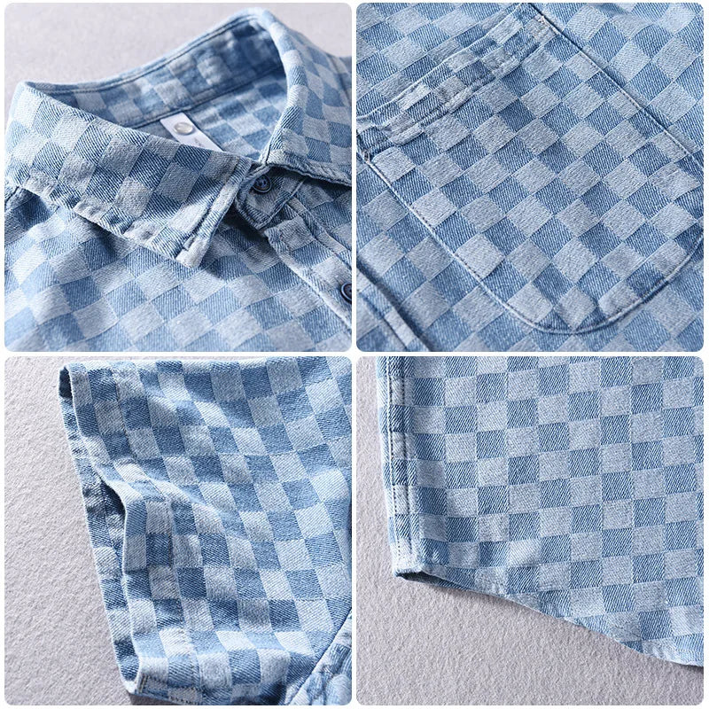 Luca | Tailored Short Sleeve Plaid Shirt