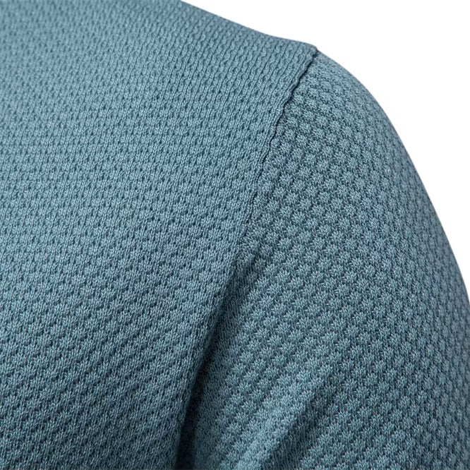 Luca | Textured Weave Short Sleeve Polo