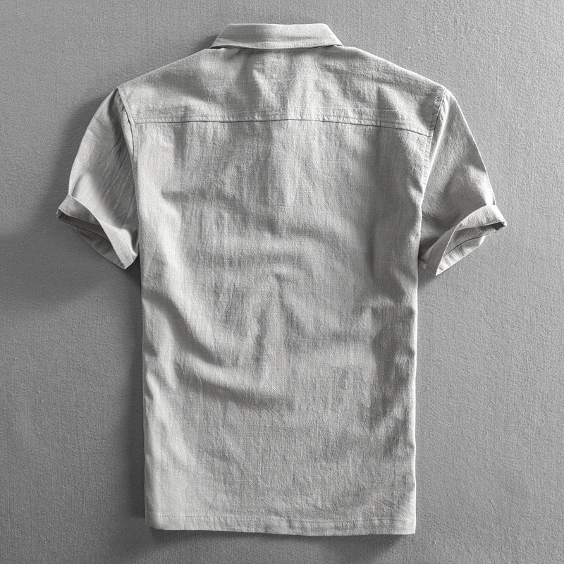 Luca | Tailored Short Sleeve Polo with Button Placket
