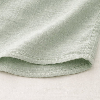 Luca | Tailored Short Sleeve Mandarin Collar Shirt