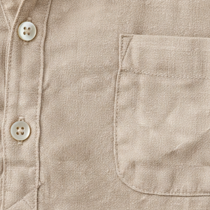Luca | Tailored Short Sleeve Mandarin Collar Shirt