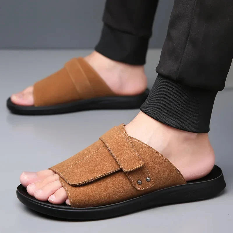 Luca | Premium Single Strap Slide Sandals