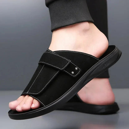 Luca | Premium Single Strap Slide Sandals